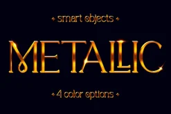 Shining Metal Text Effect