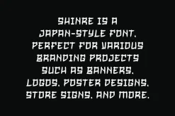 Shinre - Japanese Font