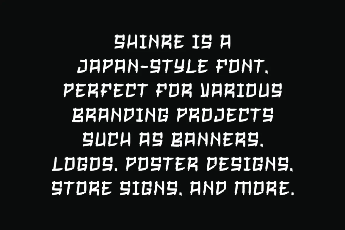 Shinre - Japanese Font