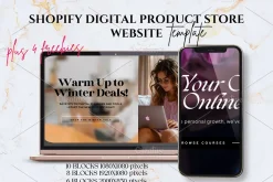 SHOPIFY WEBSITE FOR DIGITAL PRODUCTS