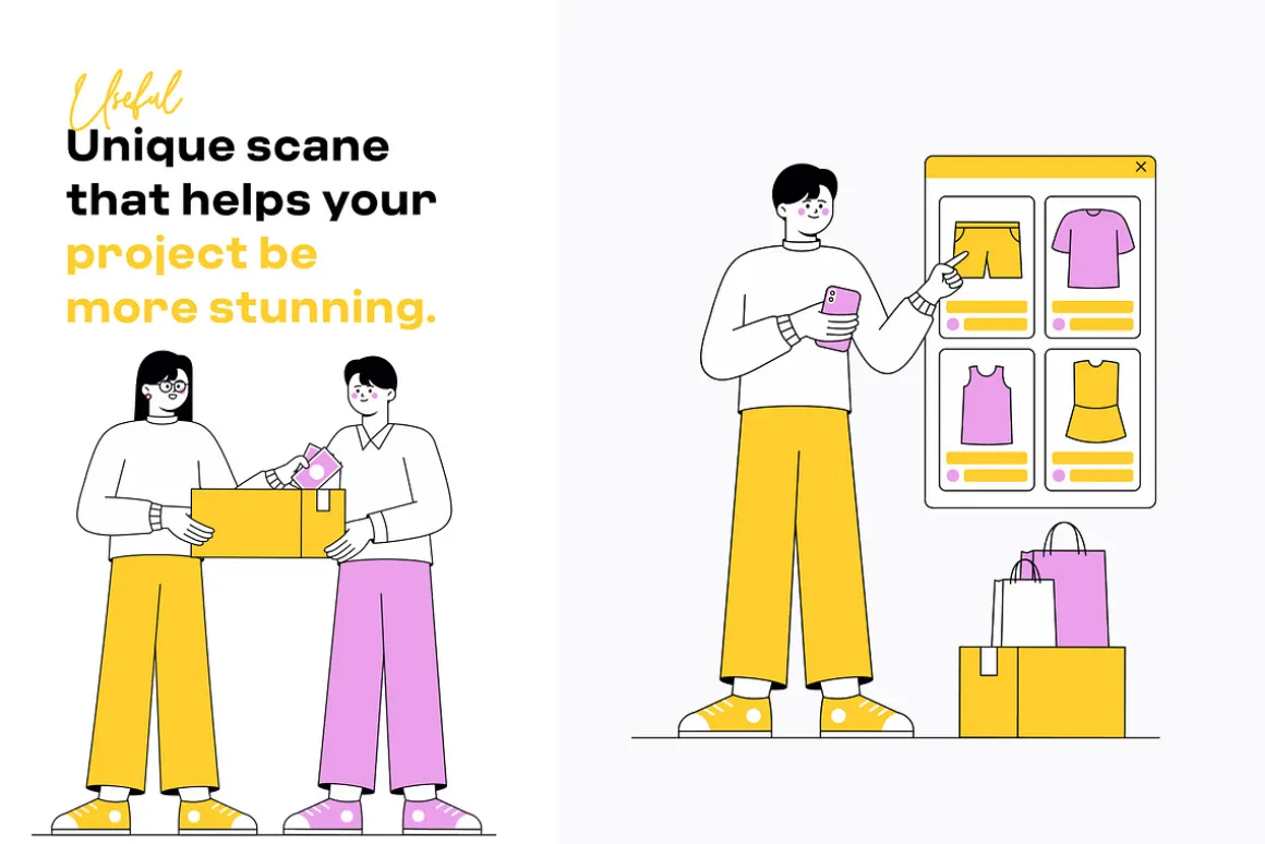 Shopping Illustration Pack
