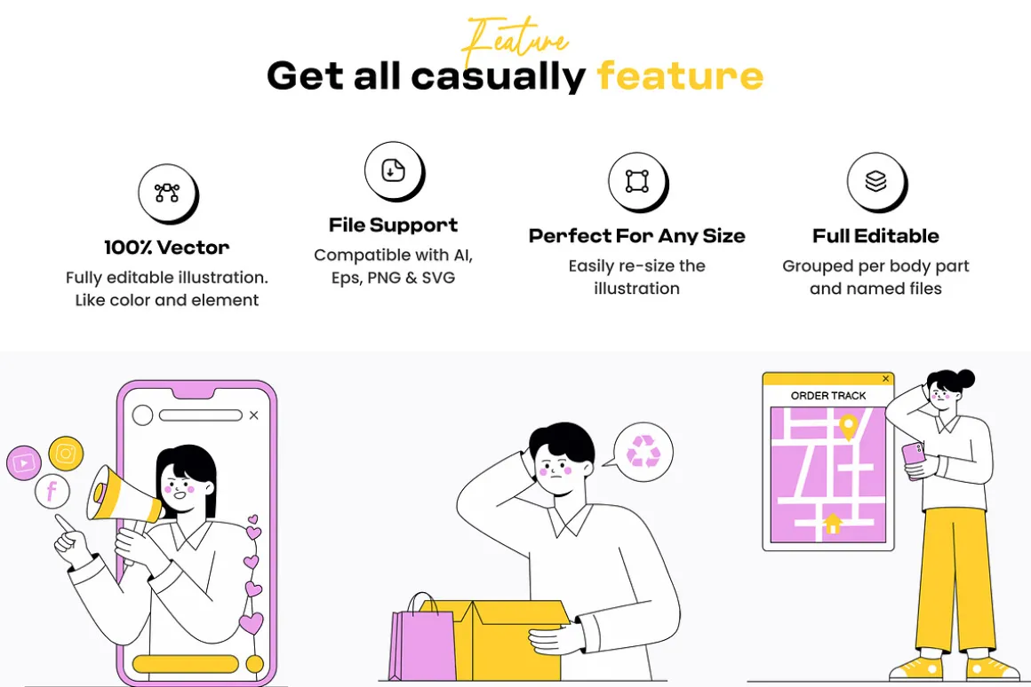 Shopping Illustration Pack