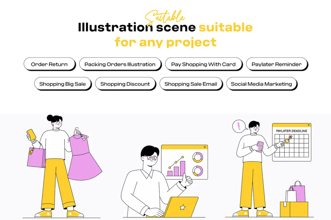 Shopping Illustration Pack
