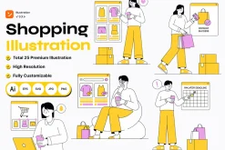 Shopping Illustration Pack