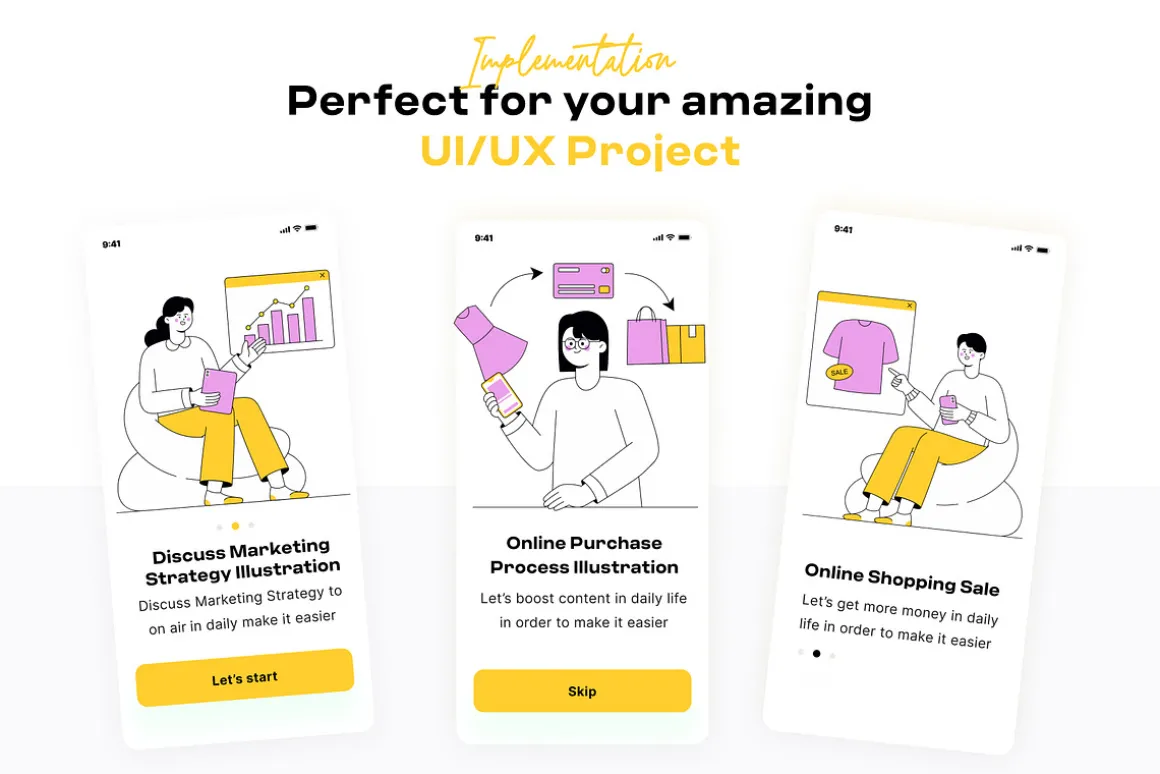Shopping Illustration Pack