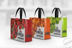 Short Handle Eco Shopping Bag Mockup