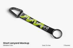 Short Lanyard Mockup