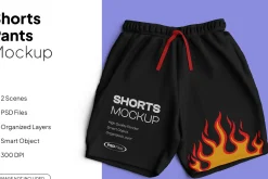 Shorts Mockup Front & Back