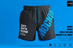 Short Sport Pants for Men Mockup