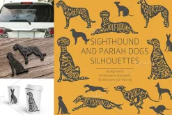 Sighthound and Pariah dog Silhouette