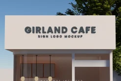 Sign logo mockup vol. 04