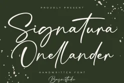 Signatura Onellander Handwritten