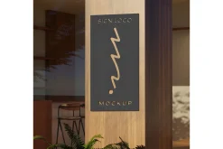 Sign logo mockup vol. 03