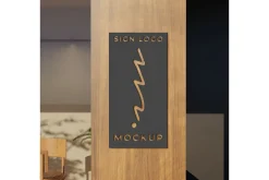 Sign logo mockup vol. 03