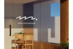 Sign logo mockup vol. 03