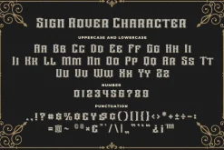 Sign Rover a Vintage Sign Font