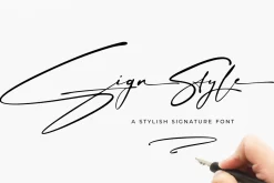 Sign Style – Elegant Signature Font