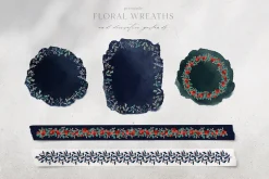 200+ Silent Christmas watercolor set