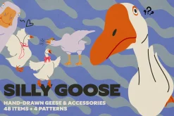 Silly Goose: Hand Drawn Illustration