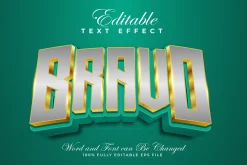 Silver 3D Text Effects Pack | EPS