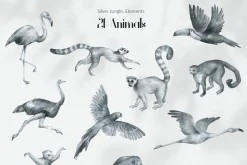 Silver Jungle. Animals & Nature