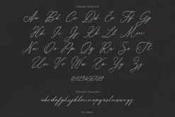 Silver Thread Textured Script Font