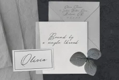 Silver Thread Textured Script Font