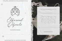 Silver Thread Textured Script Font