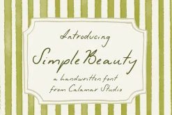 Simple Beauty | Handwritten Font