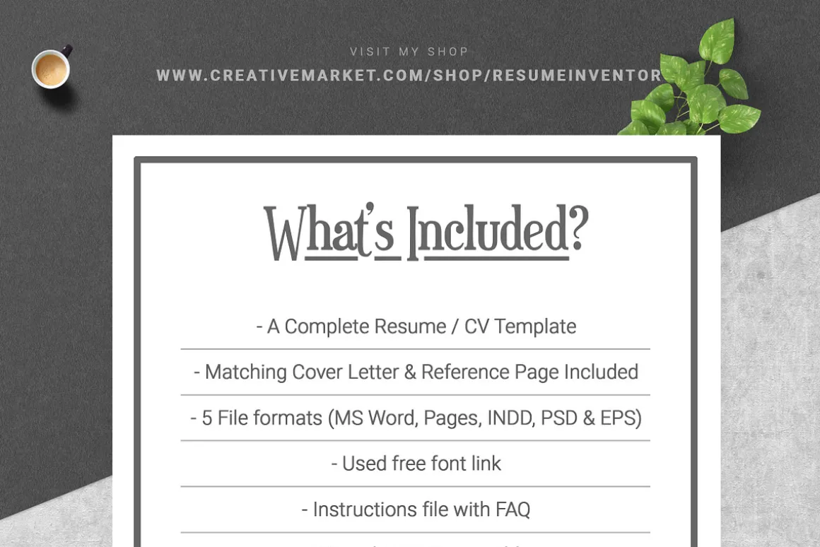 Simple Minimalistic Resume Template