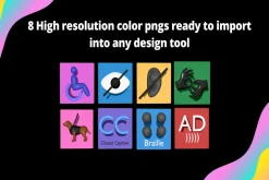 Simple 3D Accessibility Icons