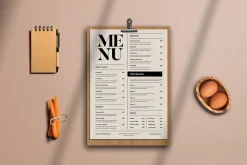 Simple Food Menu