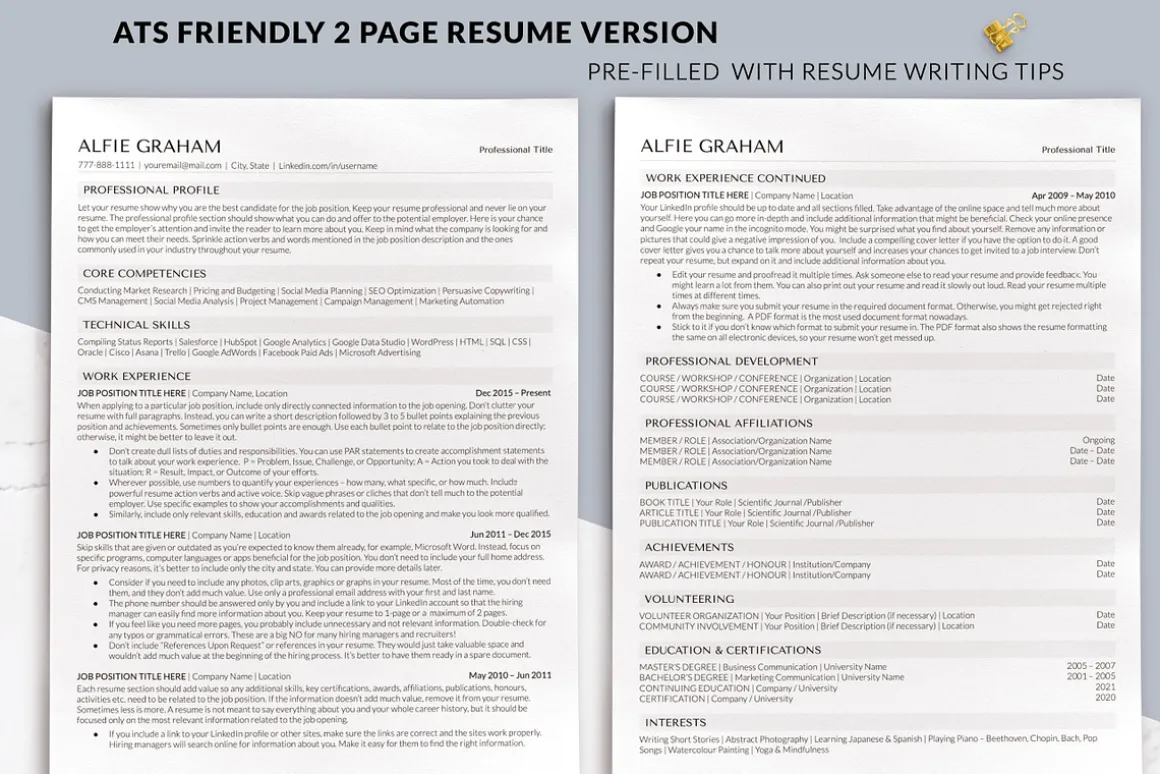 Simple Resume Template Google Docs