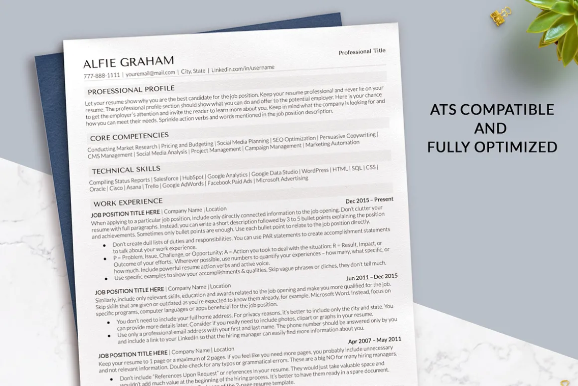 Simple Resume Template Google Docs