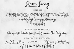Siren Song font and texture pack