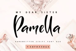 Sister Pamella Font Duo Cyrillic