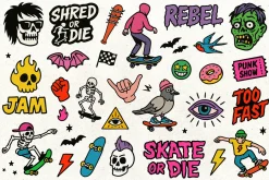Skate or Break | 200+ Sticker Set