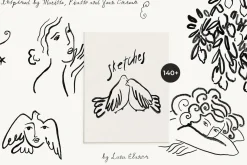 SKETCHES Line Art Drawings
