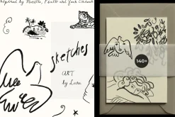 SKETCHES Line Art Drawings