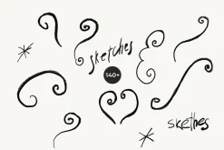 SKETCHES Line Art Drawings
