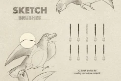 Sketch & Pencil Procreate Brushes