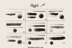 Sketch Studio Brushes for procreate