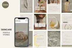 SKINCARE Canva templates