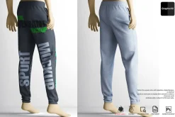 Skinny Joggings Pants Mockup