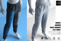 Skinny Joggings Pants Mockup