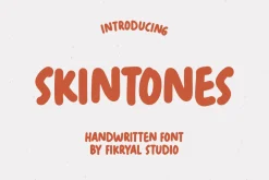 Skintones – Handwritten font