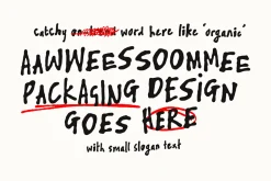 Skribblugh Round - Handwriting Font