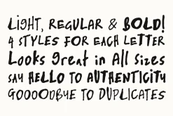 Skribblugh Round - Handwriting Font