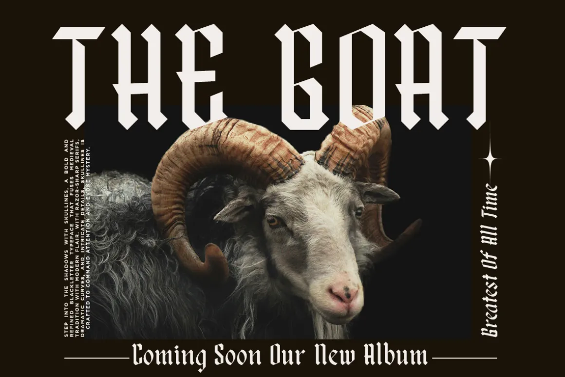 Skullines - Blackletter Display Font