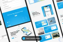 SkyNav - Mobile App Landing Page